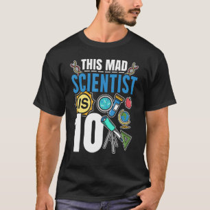 Camiseta Soy 10 Científicos Futuros Feliz Cumpleaños