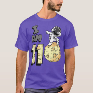 Camiseta Soy 11 Astronauta Espacial Kid Moon Walker 11º nac