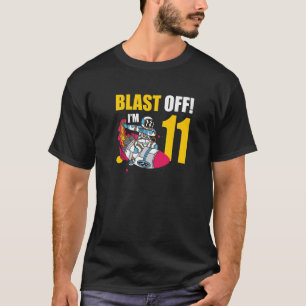 Camiseta Soy 11 Astronauta Planeta Spaceship feliz cumpleañ
