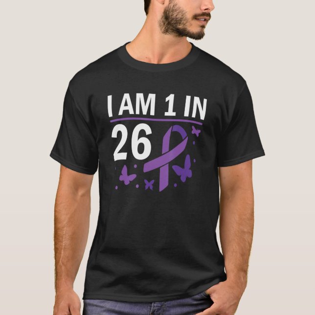 Camiseta Soy 1 De Cada 26 Epilepsia De Conciencia (Anverso)