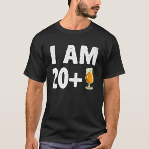 Camiseta Soy 20 Plus 1 Divertido Dedo Comendador 21 Bday 21