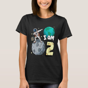 Camiseta Soy 2 Astronauta Espacial Kid Moon Walker Segundo 