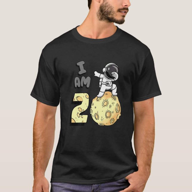 Camiseta Soy 2 Astronauta Espacial Kid Moon Walker Segundo  (Anverso)