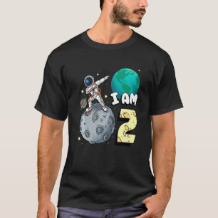 Camiseta Soy 2 Astronauta Espacial Kid Moon Walker Segundo