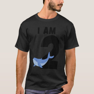 Camiseta Soy 2 Ballenas Azules De 2 Años