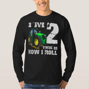 Camiseta Soy 2 Fiesta del segundo cumpleaños del Tractor de