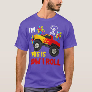 Camiseta Soy 3º Así es como ruedo Camión monstruo 3er cumpl