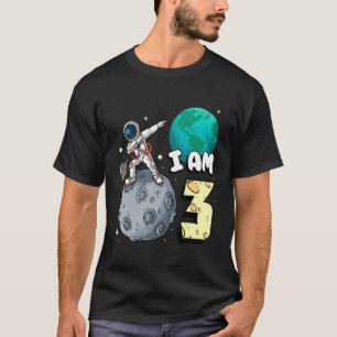 Camiseta Soy 3 Astronauta Espacial Kid Moon Walker 3 Nacimi