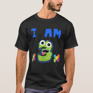 Camiseta Soy 3 Feliz tercer cumpleaños número gracioso de m