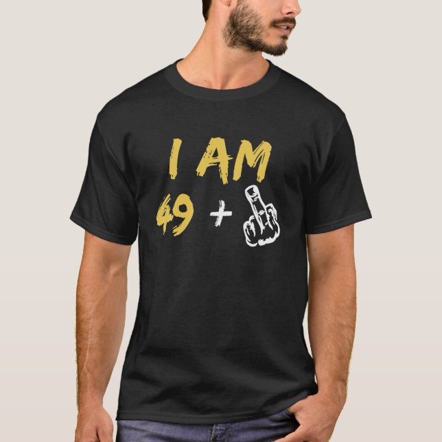 Camiseta Soy 49 Plus 1 Dedo Medio 50 cumpleaños (Anverso)