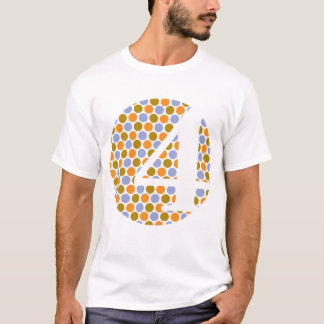 Camiseta ¡Soy 4! Blanco/naranja de Dottin de la polca