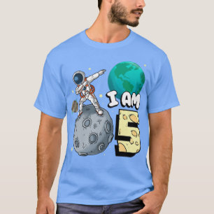 Camiseta Soy 5 Astronauta Espacial Kid Moon Walker 5º nacim