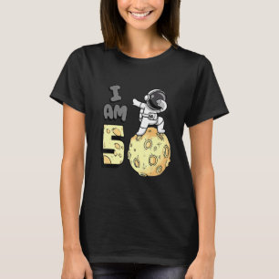 Camiseta Soy 5 Astronauta Espacial Kid Moon Walker 5 Nacimi