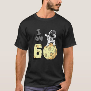 Camiseta Soy 6 Astronauta Espacial Kid Moon Walker 6nacer