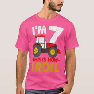 Camiseta Soy 7 Así es como Rueda Camión Cumpleaños Divertid