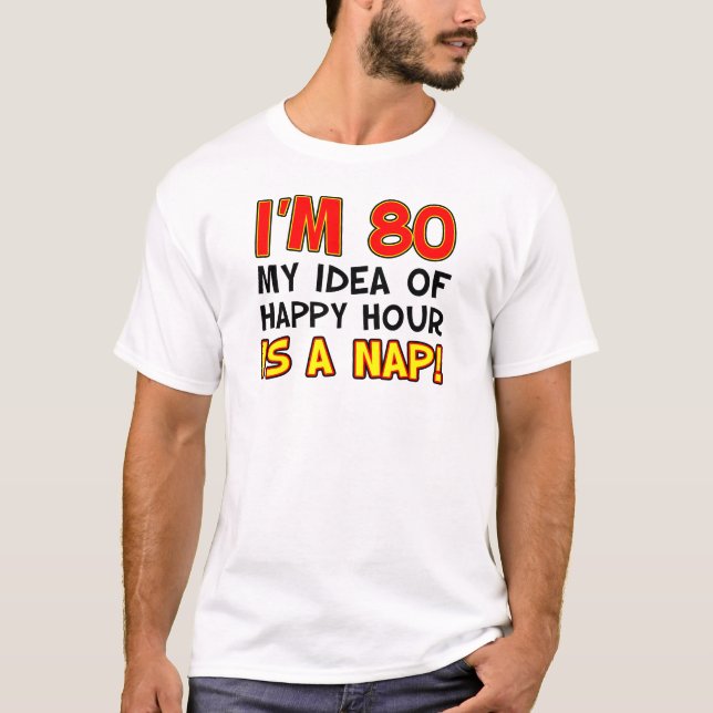 Camiseta Soy 80 horas felices soy siesta (Anverso)
