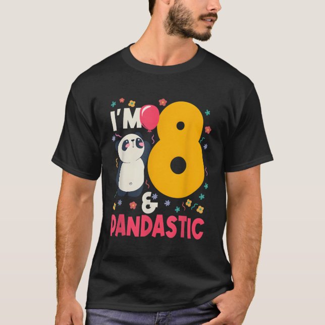 Camiseta Soy 8 Pandastic Panda Py Celebration 8Th (Anverso)