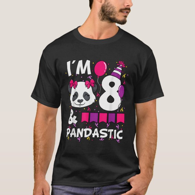 Camiseta Soy 8 Pandastic Py 8Th Bday (Anverso)