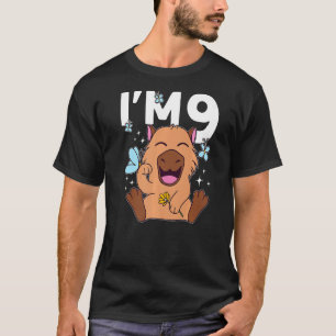 Camiseta Soy 9 bday Capybara 9th Birthday Capybara Premium