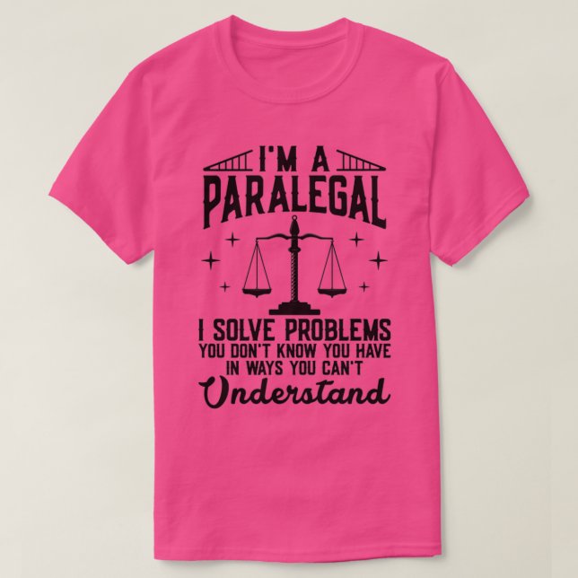 Camiseta Soy abogada asistente legal paralegal (Diseño del anverso)