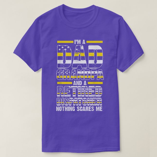 Camiseta Soy abuelo despachador retirado 911 dispatcher gra (Diseño del anverso)