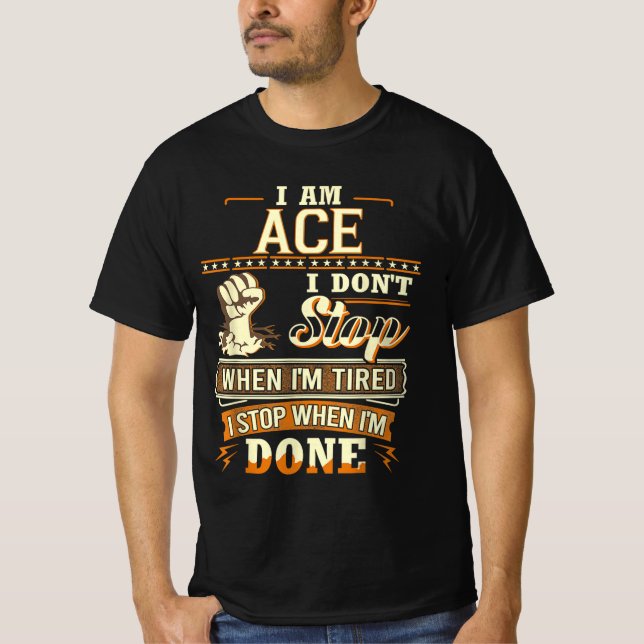Camiseta Soy Ace. No paro cuando estoy cansada (Anverso)
