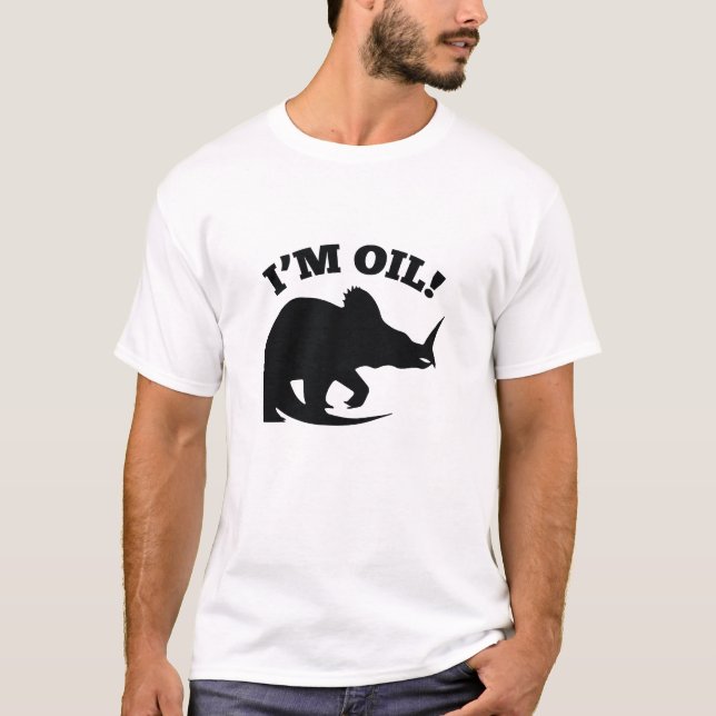 Camiseta ¡Soy aceite! (Anverso)