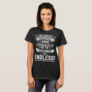 Camiseta Soy actualmente no supervisado - sarcástico
