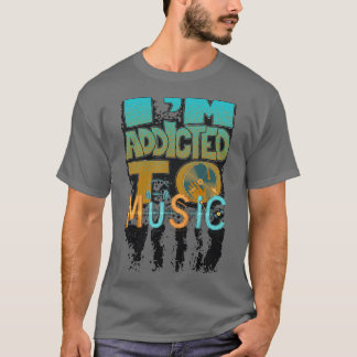Camiseta Soy adicto a la música