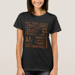 Camiseta Soy afirmaciones, crezca ropa de pensamientos posi