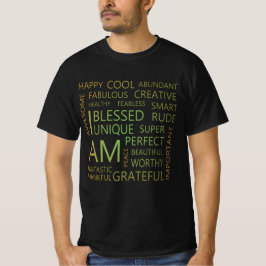 Camiseta Soy afirmaciones, crezca ropa de pensamientos posi