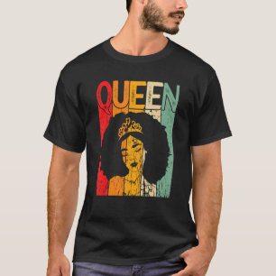 Camiseta Soy Afro Mujer Reina Fuerte Negra 3