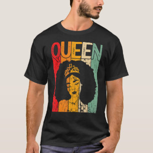 Camiseta Soy Afro Mujer Reina Fuerte Negra 3