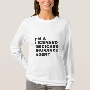 CAMISETA SOY AGENTE DE SEGURO DE MEDICARE CON LICENCIA