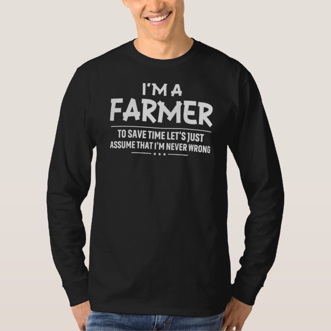 Camiseta Soy agricultora de granjas de Guay de la zona, hom (Anverso)