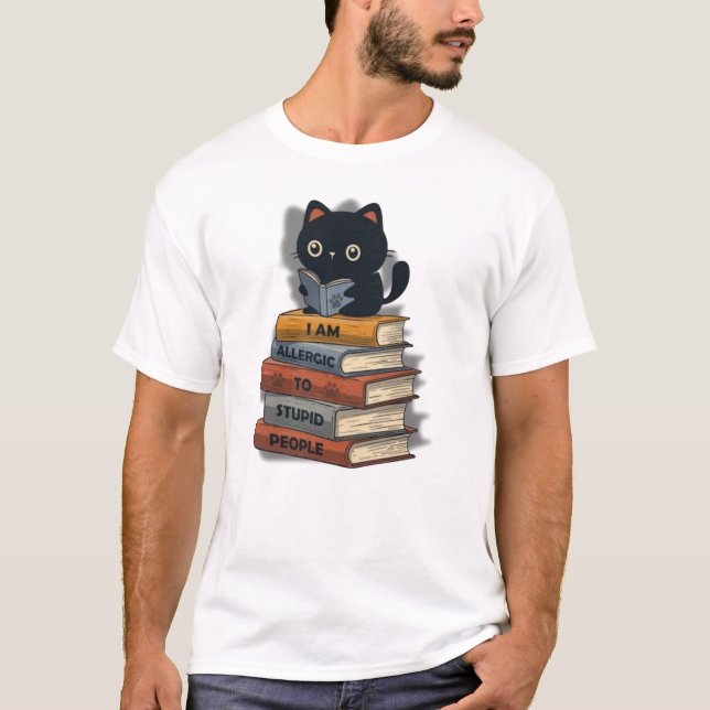 Camiseta Soy alérgico a la gente estúpida ccc (Anverso)