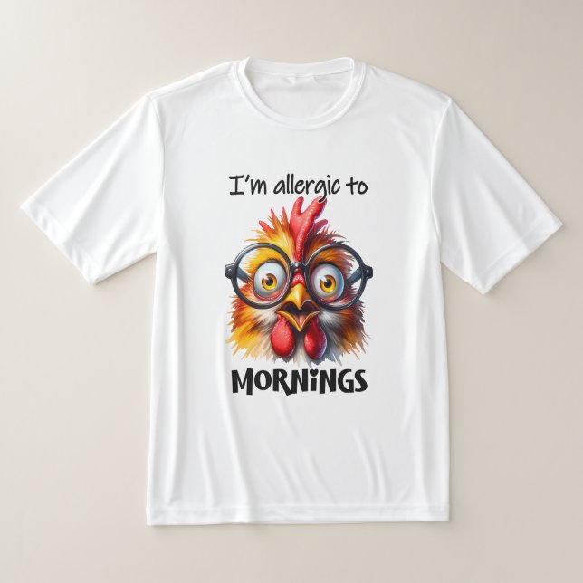 Camiseta ¡Soy alérgico a las mañanas! (Distribución)