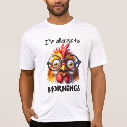 Camiseta ¡Soy alérgico a las mañanas!