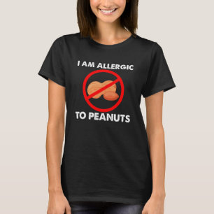 Camiseta Soy alérgico a los disfraces alérgicos de cacahuet