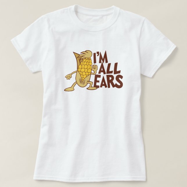 Camiseta Soy All Ears Funny Wordplay Personalizado Graphic (Diseño del anverso)