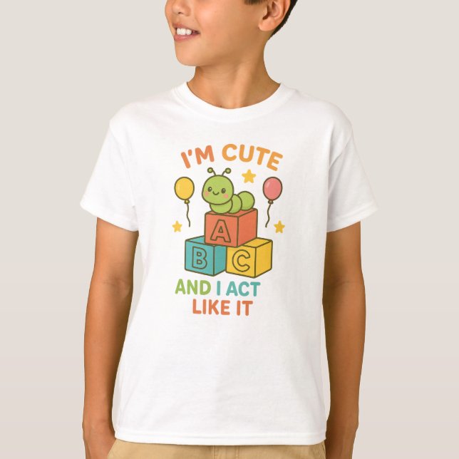 Camiseta Soy amable y actúo como él (Anverso)