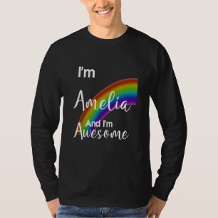 Camiseta Soy Amelia y soy alucinante.