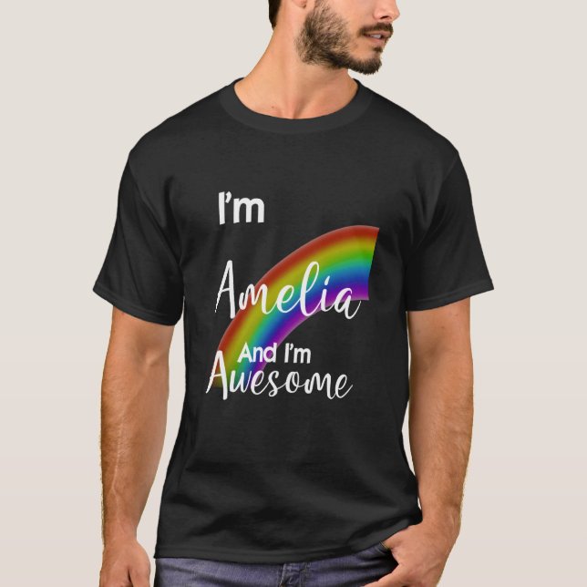 Camiseta Soy Amelia y soy increíble. (Anverso)