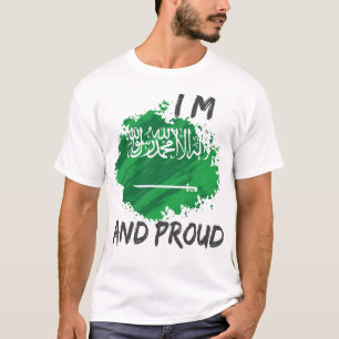 Camiseta Soy árabe saudita y estoy orgulloso
