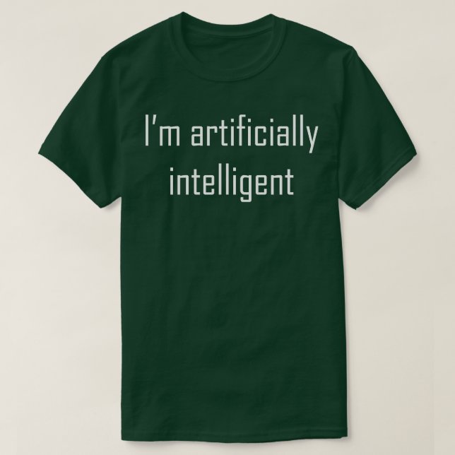 Camiseta Soy artificialmente inteligente (Diseño del anverso)