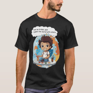 Camiseta Soy artista y pinto el mundo con colores