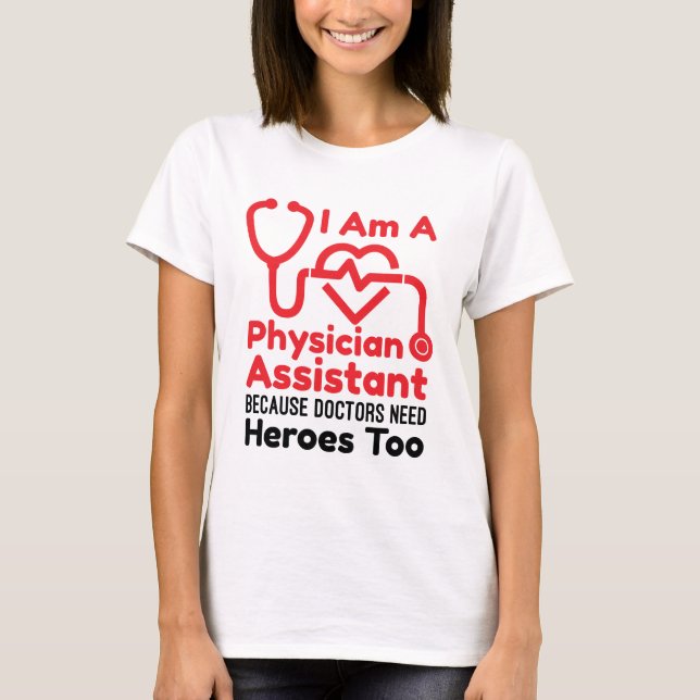 Camiseta Soy asistente médico de la PA Cita de Héroes diver (Anverso)