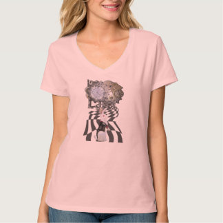 Camiseta "Soy atrasado!" Luz blanca del conejo (Col. del