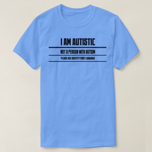 Camiseta Soy autista (Diseño del anverso)