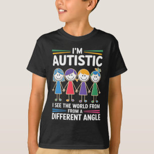 Camiseta Soy autista y veo que los ánimos del autismo en el